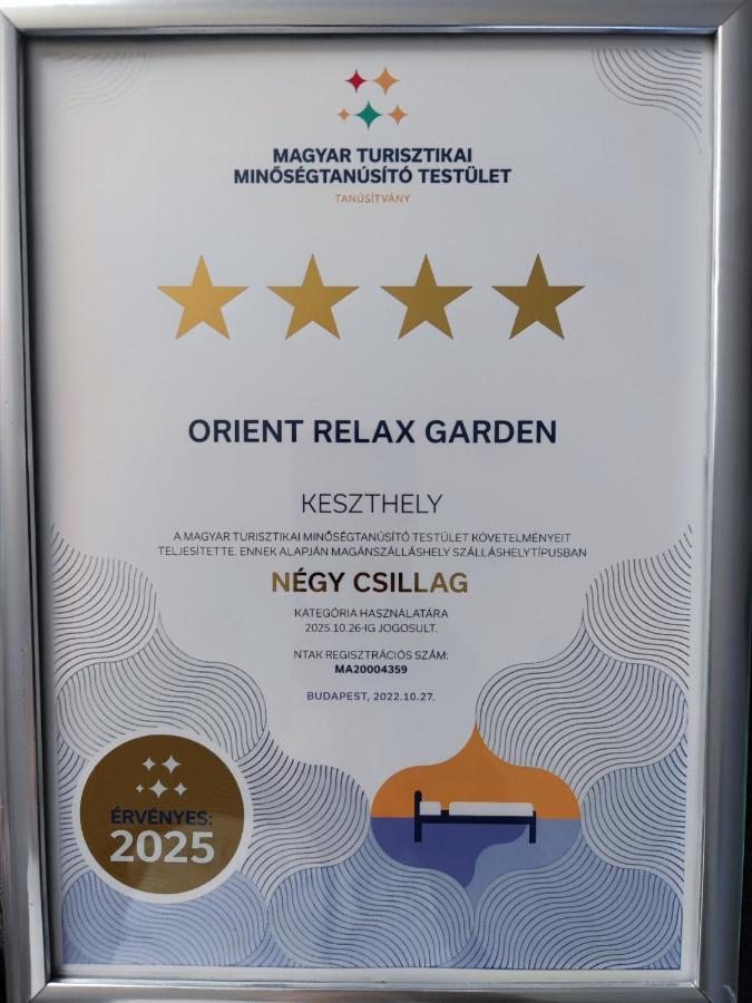 Orient Relax Garden Keszthely Exterior foto